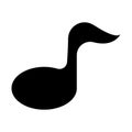 Sound icon isolated on black. Film tape symbol suitable for graphic designers and websites on a white background