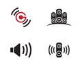 Sound icon vector illustration Royalty Free Stock Photo