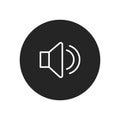 Sound icon vector. Simple sound sign in modern design style for web site and mobile app. EPS10