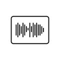 Sound impulse icon Royalty Free Stock Photo
