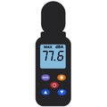 Sound level meter. Noise sound meter. Portable digital sound level meter Royalty Free Stock Photo