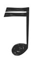 Sound melody music note doodle Royalty Free Stock Photo