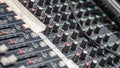 Sound Mixer Buttons Control Panel Royalty Free Stock Photo