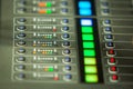Sound mixer control board Royalty Free Stock Photo