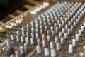 Sound mixer control Royalty Free Stock Photo