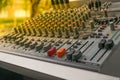 Sound mixer control Royalty Free Stock Photo