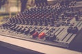 Sound mixer control Royalty Free Stock Photo