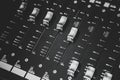 Sound mixer control for live music Royalty Free Stock Photo