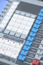 Sound mixer control panel Royalty Free Stock Photo