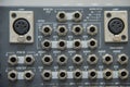 Sound mixer control panel Royalty Free Stock Photo