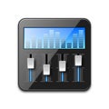 Vector sound mixer icon