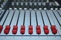 Sound mixer. recording studio. Royalty Free Stock Photo