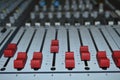 Sound mixer. recording studio. Royalty Free Stock Photo