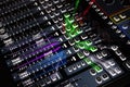 Sound Mixer System with Zoom Light Royalty Free Stock Photo