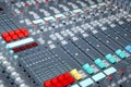 Sound mixing console Royalty Free Stock Photo