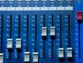 Sound mixing console Royalty Free Stock Photo