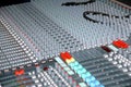 Sound mixing console Royalty Free Stock Photo