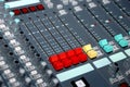 Sound mixing console Royalty Free Stock Photo