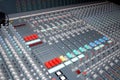 Sound mixing console Royalty Free Stock Photo