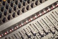Sound mixing console Royalty Free Stock Photo