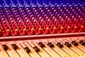 Sound mixing console Royalty Free Stock Photo