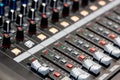 Sound mixing desk Royalty Free Stock Photo