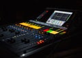 Sound mixing desk used at Dr Hook's performance at Aylesbury Waterside Theatre