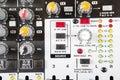 Sound music mixer control panel. Royalty Free Stock Photo