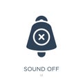 sound off icon in trendy design style. sound off icon isolated on white background. sound off vector icon simple and modern flat Royalty Free Stock Photo