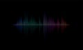 Sound radio audio light wave vector background