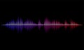 Sound radio wave light vector background