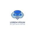 Sound Robot logo, Robot combination audio wave