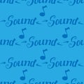 Sound seamless pattern