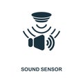 Sound Sensor icon. Monochrome style design from sensors icon collection. UI and UX. Pixel perfect sound sensor icon. For web desig