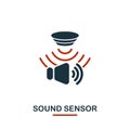 Sound Sensor icon from sensors icons collection. Creative two colors design symbol sound sensor icon. Web design, apps