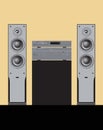 Sound shop. Quality components for quality sound. Acoustic system, amplifier, receiver, subwoofer, home theatre.