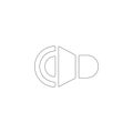 Sound. flat vector icon Royalty Free Stock Photo