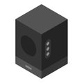 Sound speaker icon, isometric style Royalty Free Stock Photo