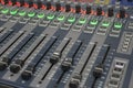 Sound system control panel. Royalty Free Stock Photo