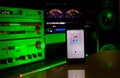 Sound system controlled with smartphone