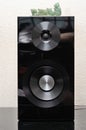 A sound system speakers amplifier unit on display Royalty Free Stock Photo