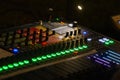 Sound tech board mixer Royalty Free Stock Photo
