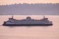 Sound Transit Ferry headed out at dusk