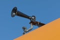 Sound trumpet detail on a ship Royalty Free Stock Photo