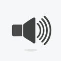 Sound Volume and Audio Speaker Vector Icon Royalty Free Stock Photo