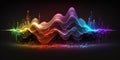 A sound wave, colorful, desktop, multicolor, technology