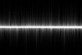 Sound wave and equalizer in dynamic, minimalistic design. Black and white concept visualizing audio Royalty Free Stock Photo