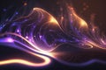 Sound wave. Equalizer pattern. Abstract digital waveform. generative ai Royalty Free Stock Photo