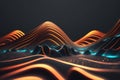 Sound wave. Equalizer pattern. Abstract digital waveform. generative ai Royalty Free Stock Photo