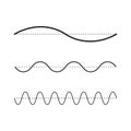 Sound Wave Icon. Audio Wave Icon. Vector illustration. stock image.